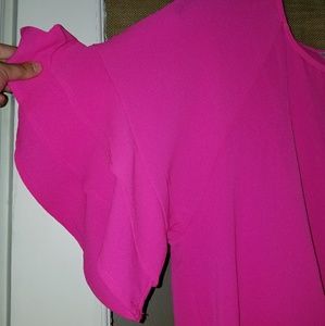 Hot pink dressy top